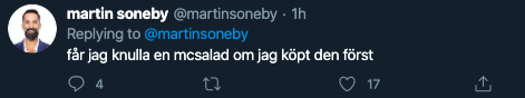 Bildkälla: Twitter/martinsoneby Bildkälla: Twitter/martinsoneby